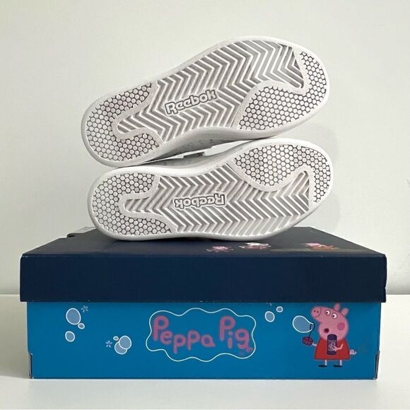 Reebok Little Girls Peppa Pig Royal Complete CLN 2 Stay-Put Casual Sneakers - Picture 10 of 10